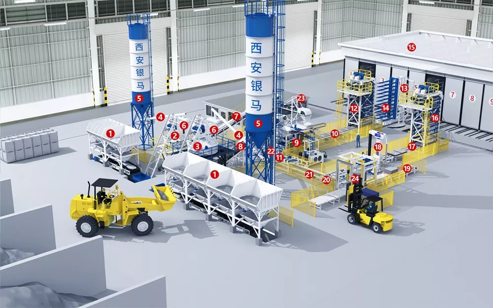 QFT9-16 Vibration Forming Block Machine